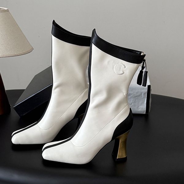 Classic Womens black and white Half Boots designer — compare prices at CompareOffers