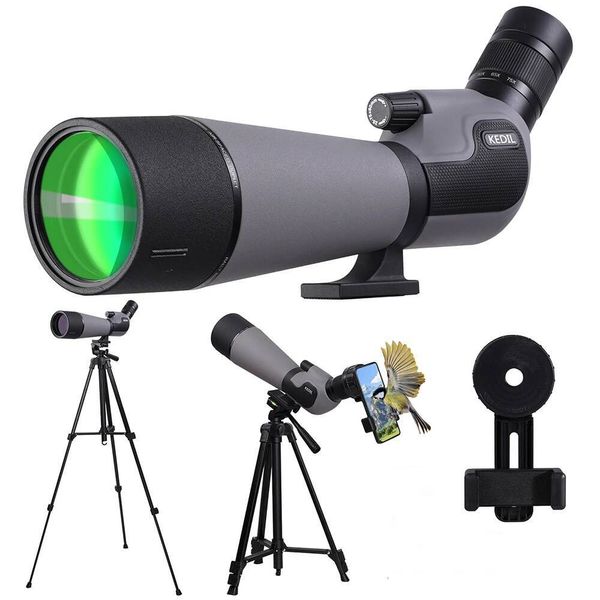 25-75x80 New Version Spotting Shooting Long Range HD Scope with Tripod Phone Adapter for Bird Watching Wildlife J260713