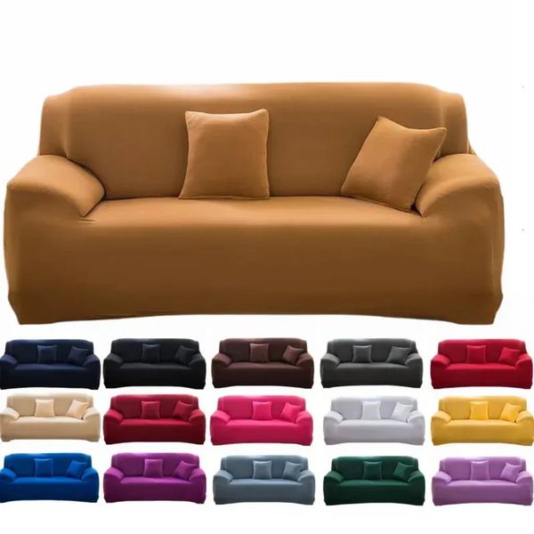 Chair Cover 1/2/3/4 Seater Silk Cool For Living Room L Shap Coner Couh Cover Spandex Extenble Sofa slip Protecter Unti Cat Dog Dining 28