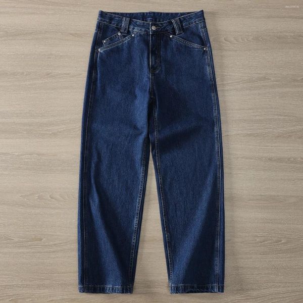 Men's Pants Classic Washed Casual Jeans 2026 Autumn American Retro Basic All-Match Loose Straight