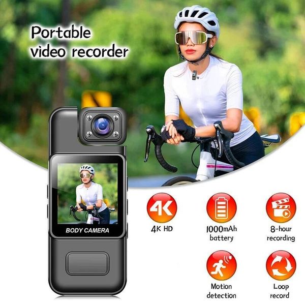 4K WiFi Camera Ultra HD Portable Digital Video Recorder with Infrared Night Vision for Police BodyCam Sports DV And Riding J260714