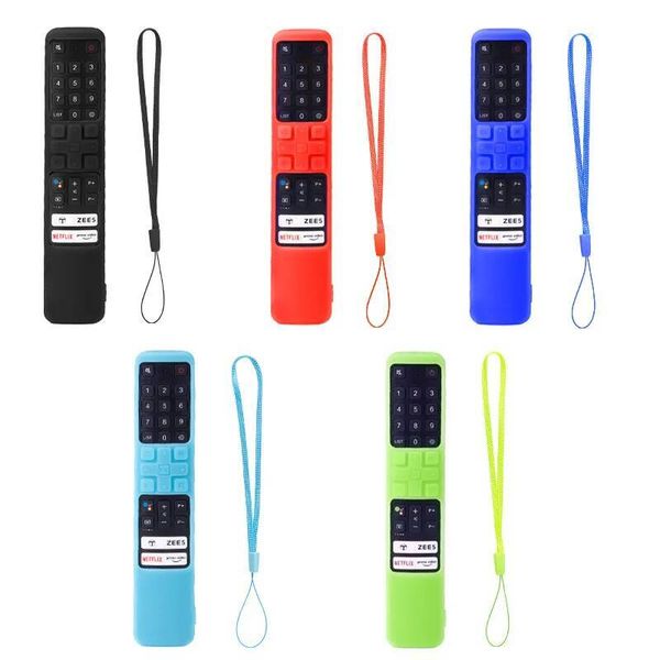 Protective Silicone Case for TCL TV RC901V FMRD/FMR1/FMR8 Washable Shockproof Skin-Friendly Remote Cover W260714
