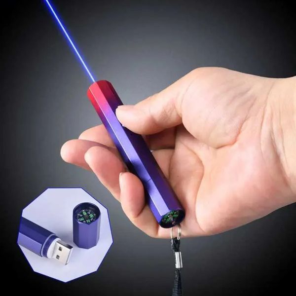 Laser Pointer Pen 450Nm Blue 532Nm Green 650Nm Red 532Nm Green 650Nm Red Diode Laser Built In USB Rechargeable Beam Pointer Class2 Class3r Safe Low Power 3K