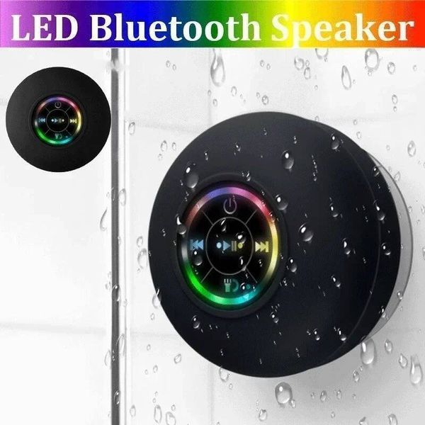 Portable Suction Cup Waterproof Luminous Bluetooth Speaker W260715