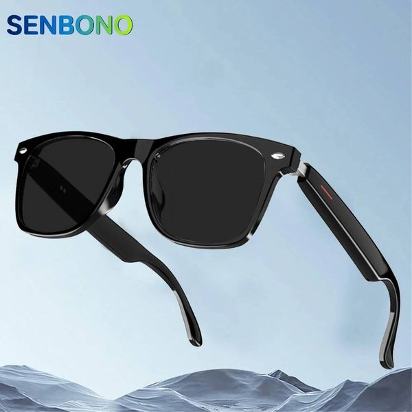 SENBONO Smart Bluetooth Hands-Free Call Music Headphones With Microphone Motion Speaker Glasses Wireless Stereo W260716