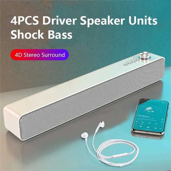 Original Bluetooth Subwoofer Soundbar TV Audio Echo Wall Computer Speaker Home Theater Music Wireless Blueooth Speaker GiftZ260717