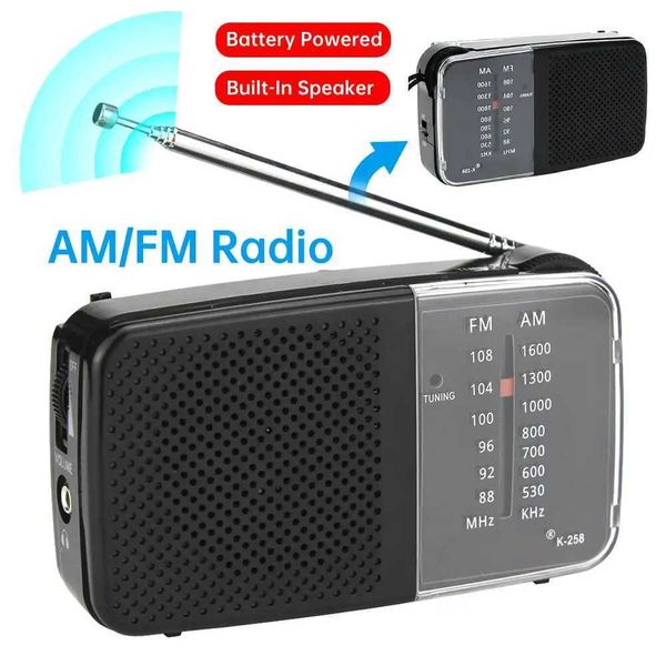 Mini Radio AM FM Portable Radio Best Reception Longest Lasting For Running Walking Home Soundbox Battery Operated with Speaker X260716