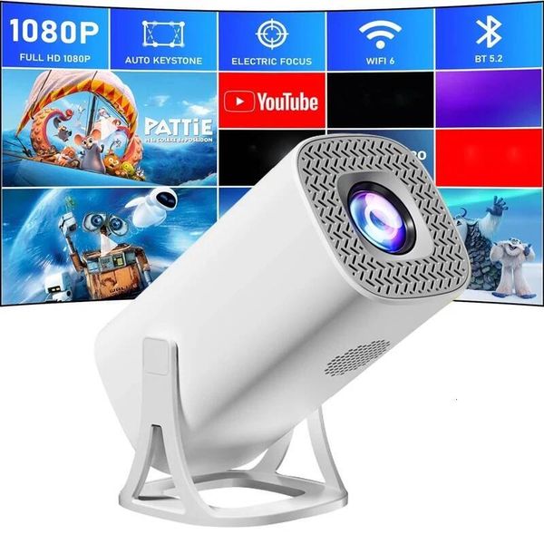 S40 Projector with WiFi and BT, Full HD 1080P Portable Projector, 210 Rotatable Stand, Auto Keystone Glow Party Supplies 26L0717