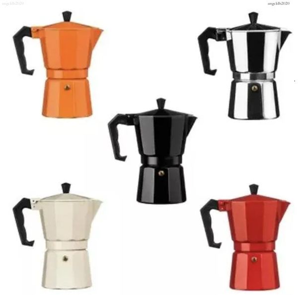 DHgate Coffee machine aluminum mocha espresso percolator coffee machine mocha pot 1 cup/3 cups/6 cups/9 cups/12 cups Stovetop coffee machine sold by DHgate