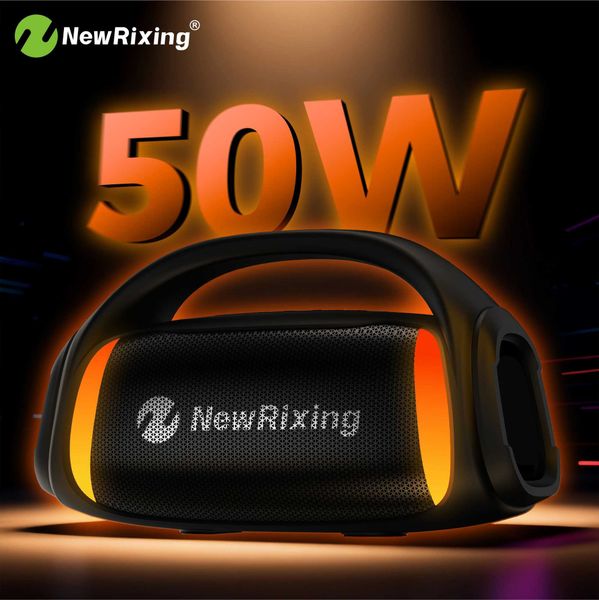 50W Portable Wireless Speaker with SubwooferBuilt-in MicTWSHands-Free Calling65mm Microphone InterfaceRGB lightsZ260717
