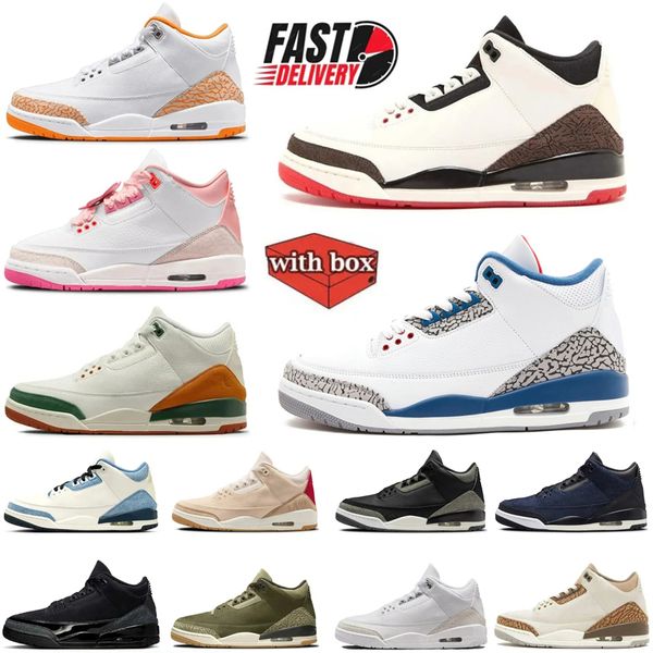 With Box Designer 3 3S Mens Basketball Shoes True Blue Worl…