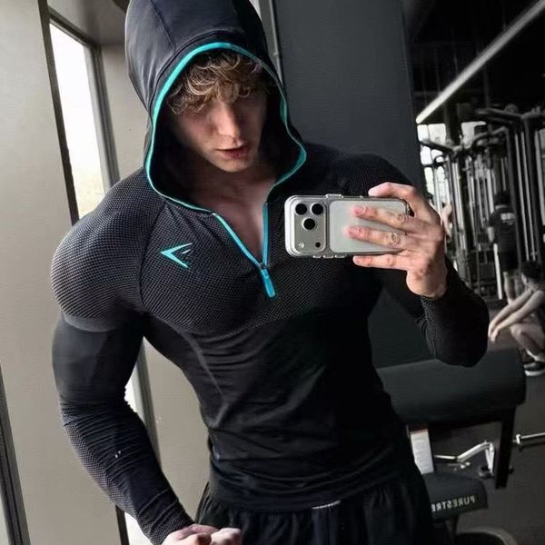 DHgate AAA GYM set mens Training Long-Sleeve Men's Hooded Base Shirt ONYX5.0 Onyx High-Elasticity Cycling Fitness GYM set mens men set T-Shirt 31 b8 0d 84 sold by DHgate