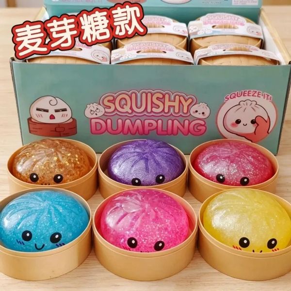 Premium needoh Glitter dumplings Squishy with Box Dumplings Sensory Squeeze Toy for Stress Relief Fans Gift BY SEA nee doh