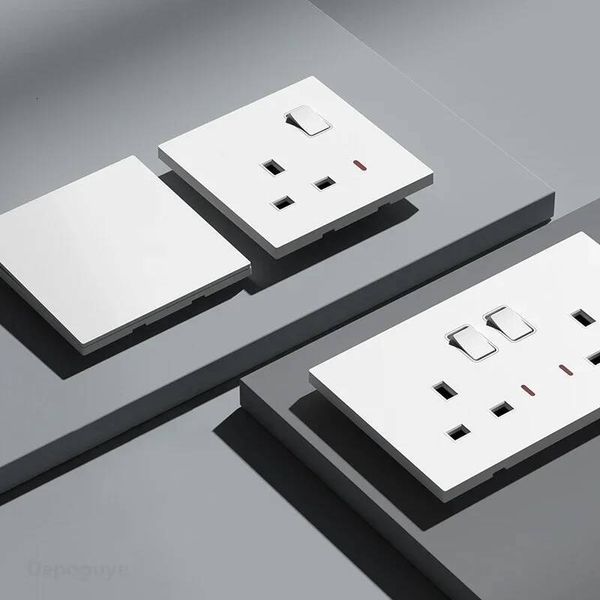 UK Standard Power Socket 13A Quick charge Plug 20W Smart Type-C Outlet,220V Electrical Universal Wall Light 2way Switch W260720