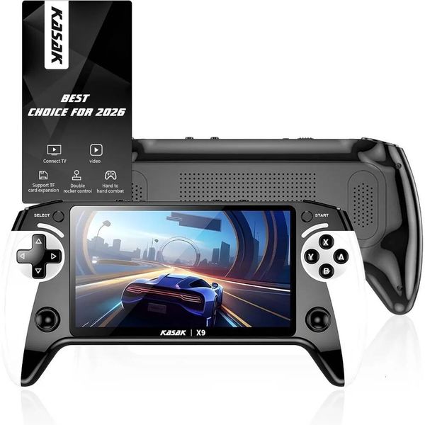 Retro Handheld Game Console with Preloaded Games for Kids: Portable Pixelated Gaming System W260721