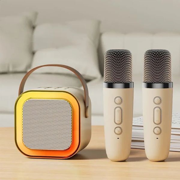 3Y0 Portable Speaker Portable Wireless Microphone KTV Ser Wireless Audio Box With RGB Color LED Lights Karaoke Machine Bluetooth