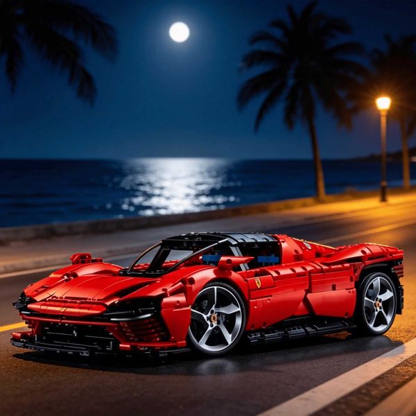 18 Large Red Performance Sports Car Model Realistic Roadster Creative Party Gift Collectible Ornament for Hobby Racing Fans Z260723
