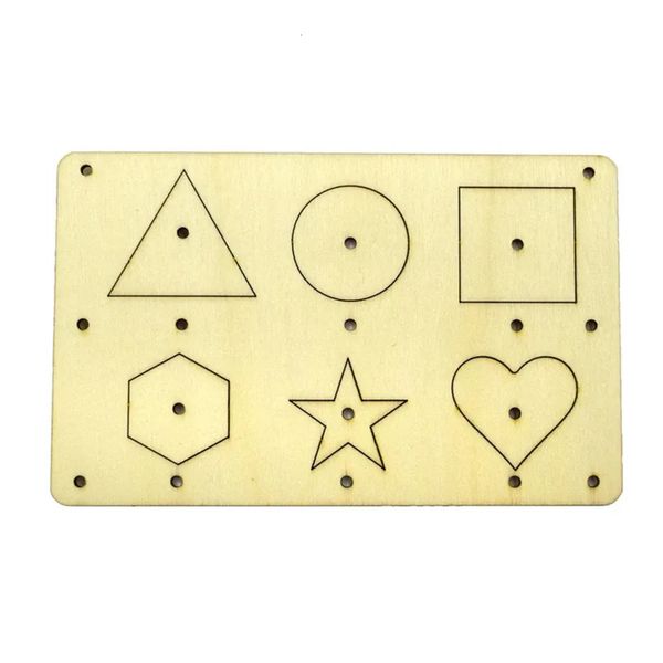 Handicraft Artworks Busy Board Wooden Puzzle Game Intelligence Development Educational Toy Kids carved art sculptures Child DIY Baby Toys Montessori Material 22
