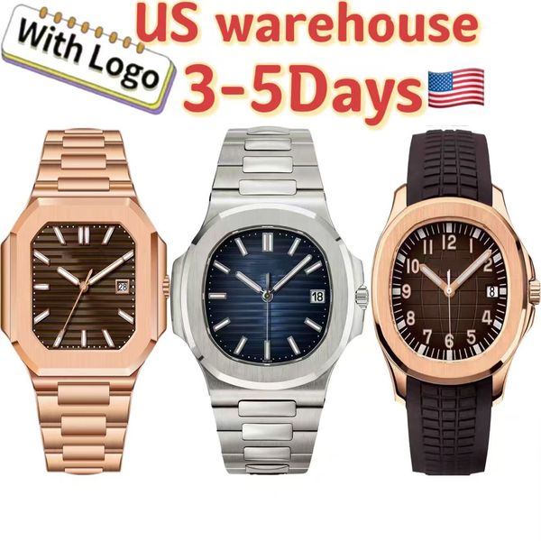 AAA Mechanical 5711 Nautilius watches men designer luxury watch 2813 movement sapphire glass waterproof Stainless steel Rubber Strap Wristwatches reloj montre