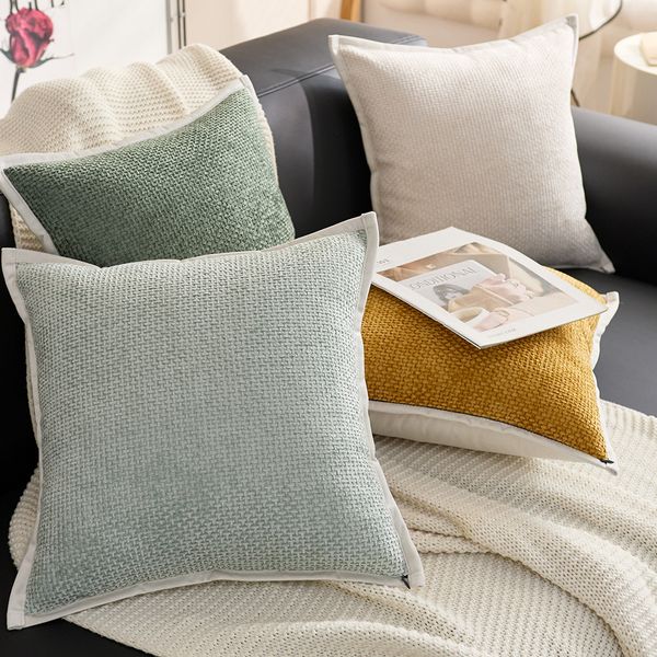 Wabi-sabi style woven texture high-end soft cushion cushion — compare prices at CompareOffers