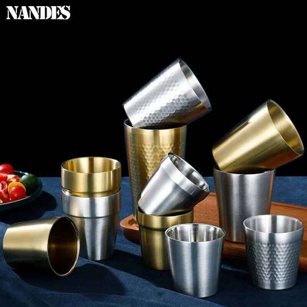 304 Stainless Steel Double-Wall Keep Cold Creative Water Coffee Travel Anti-scalding Anti-fall Beer Cup Drinkware