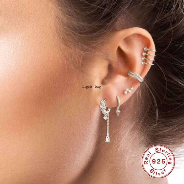 earrings ZPE2480 Tassel S925 Sterling Silver AAA+ Cubic Moissaniteia Hugging Jewelry for Women Boutique Earrings Party Accessories for women