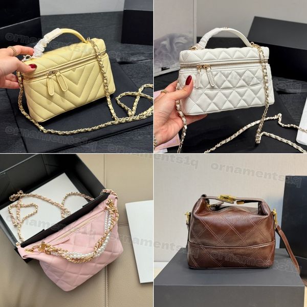 Luxury Leather Crossbody Bag for Women, Designer Chain Shoulder Handbag with Top Handle, Fashion Designer Hobo Bag for Daily & Evening, Multiple Colors Available