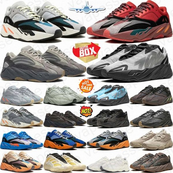 Sneakers700 V2 Running Shoes 700S V3 Wave Runner Hi-Res Red Blue Copper Fade Az…