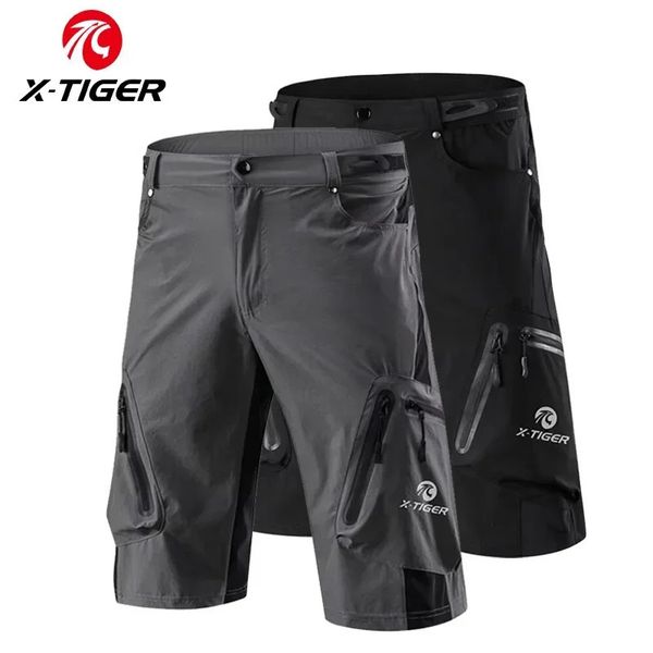 X-TIGER Mountain Bike Shorts Multi-Pockects Breathable Loose MTB Racing Motocross Cycling Pants Outdoor Waterproof Sports Pants 260331BJ