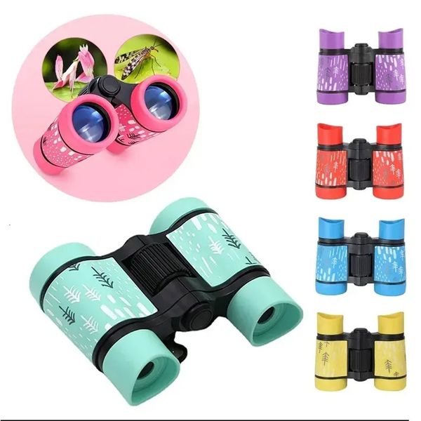 4X30mm Kids Binocular Telescope Children Educational Learning Telescope Bird Watching Folding Optics Telescope 260331BJ
