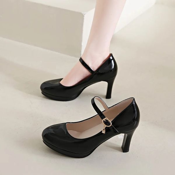 Women's Black High Heels Spring Casual Shoes Women's High Heels Solid Colour Wedge Shoes Plus Size High Heels Size 34-42