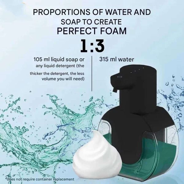 2025 Wall Mounted Automatic Foam Soap Dispenser Smart Hand Washing Machine 420ml Rechargeable Induction Sensor