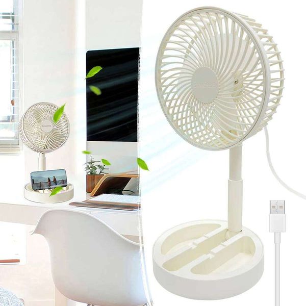 USB Direct Plug-in Small Portable Cooling Fan Household Foldable Desktop Air Circulator For Indoor Outdoor
