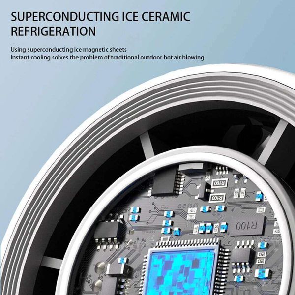 100 Chilled Ice Sensation Cold Super Mini Turbos Speed Fan USB Powered Digital Display For Outdoor Camping Travel
