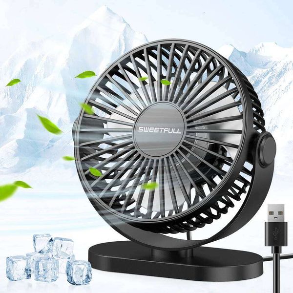 Desktop Wall Mounted Mini Electric Mute 3 Speed Adjustment Portable USB Fan For Home Desk Office