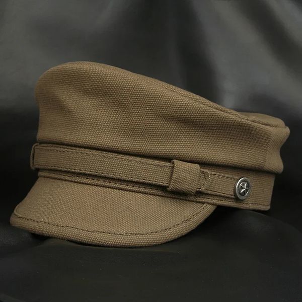 Women Navy Sailor Cap Fashion Military Army Caps Cool Fashion Marine Hats Flat Top Motorcycle Cap Stage Performance Captain Hat 260402