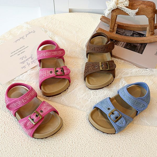 Kids Summer Sandals for Boys Girls 2026 Summer Toddler Beach Barefoot Shoes Walkfashion Non-slip Versatile Comfort Casual Sandals Sizes US6C-US12.5C W02090
