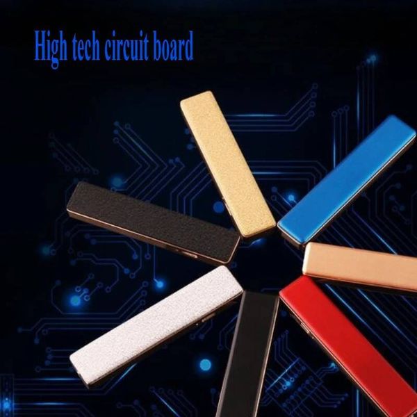Mini Portable Tungsten Slim And Long Strip, Pull-Down USB Charging Cigarette Lighter, Christmas Gift