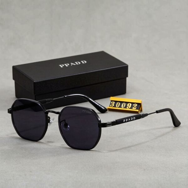 Luxury designer sunglasses polygon metal frames sunglasses for women men Driving Classic trend gift glasses Beach shading UV protection polarized glasses cool
