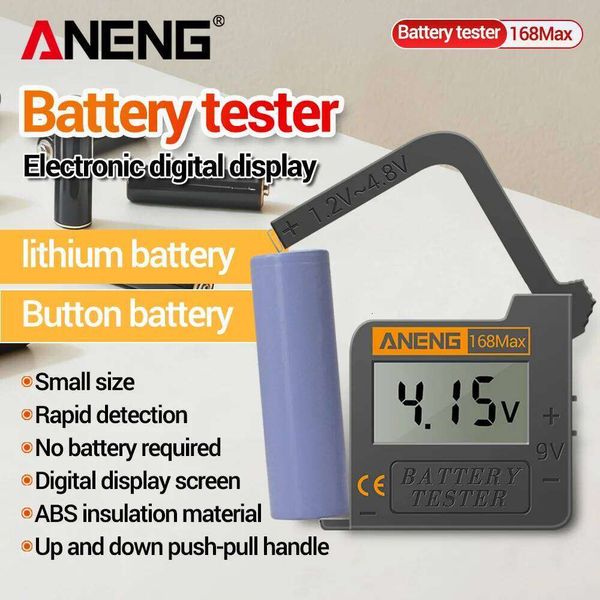 Universal Digital capacity Tester ANENG AA/AAA/1.5V/9V/C/D 3.7V Lithium CR2032/LR44 Button Battery Detection