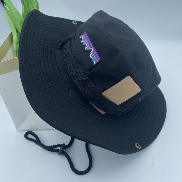 hat Summer Men Designer Bucket Outdoor Wide Brim Hats Women Caps Hiking Mesh Fisherman Beach Western Cowboy Hat Sunscreen Cap