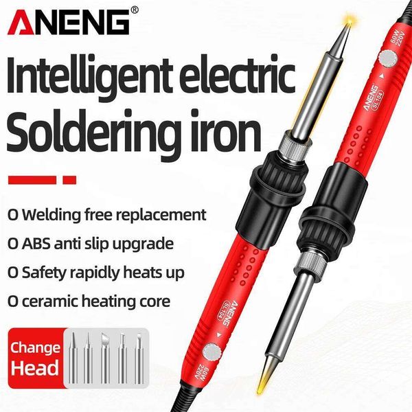 ANENG SL104 60W Electric Soldering Iron Knob 200~450°C Adjustable Temperature Professional Portable EU/US Electrician Tools Kit
