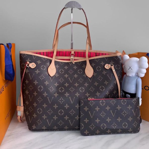 Luxury Bags Designer Bag 2pcs/set Tote Embossed Flower Handbags Shoulder Bags Fashion Composite Lady Beach Clutch Tote Bag Purse Wallet Women