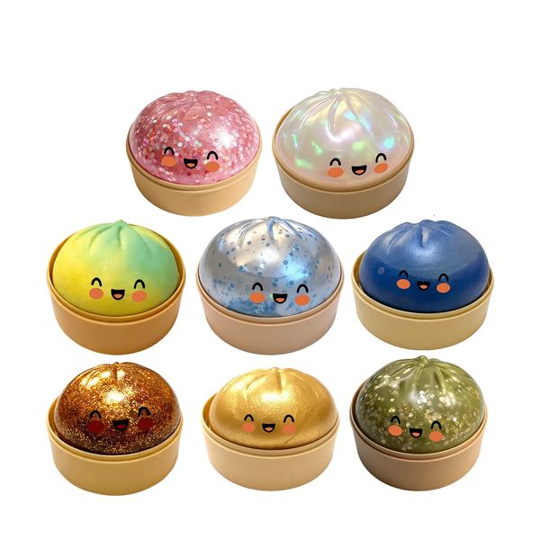 New Styles Giant Squishys Colorful Stress Fidget Simulation Flash Dumpling Pressure Ball Slow Rebound Soft Pinch Toys.