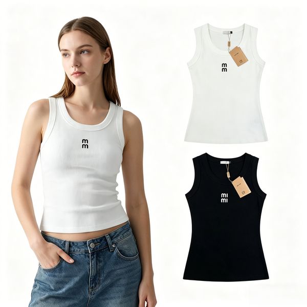 Women's Summer Tank Top Sleeveless Knitted Vest