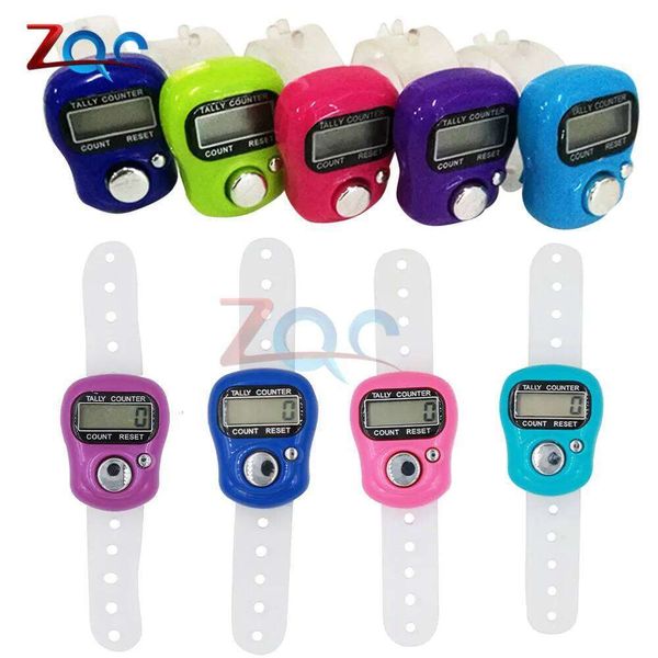Portable Electronic Digital Mini LCD Hand Held Finger Ring Tally Stitch Marker Plastic Row Counter