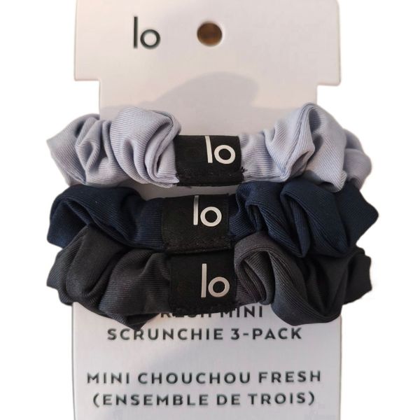 Scrunchies Hair Ties Hair Bands for Women 3Pcs High Quality Elastic Solid Color Hair Accessories Designer Style Soft Versatile Yoga Sport Ponytail Holders