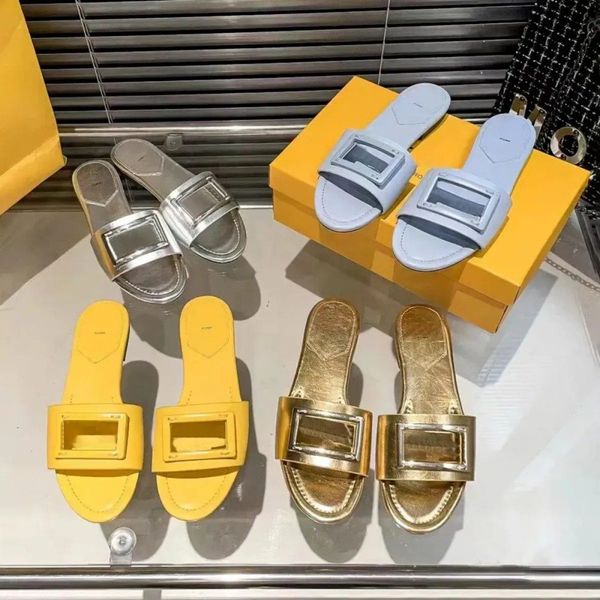 Women Sandale Loafer Summer Beach Slipper Dress Designer Flat New Style Baguette Sandals Men Slide Indoor Casual Shoe