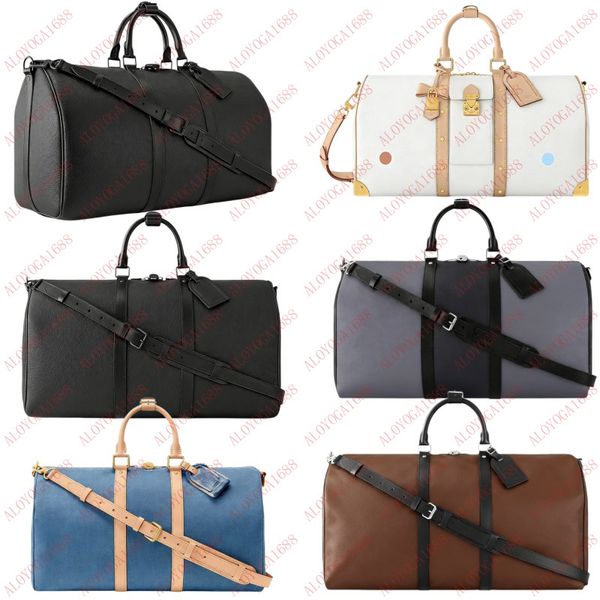 Neutral Luxury Duffel Bag Men Women Classic Letter Print Vacation Luggage Bag Medium Large Size Mirror Quality M13742 M13745 M27943 M45392 M59025 Outdoor Travel Bag