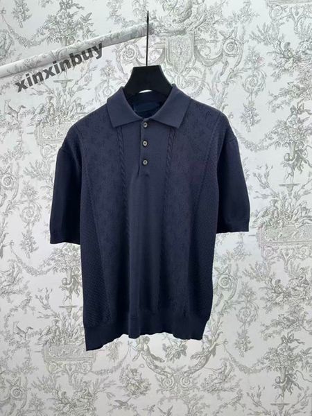 Designer Jacquard Cotton T-Shirt